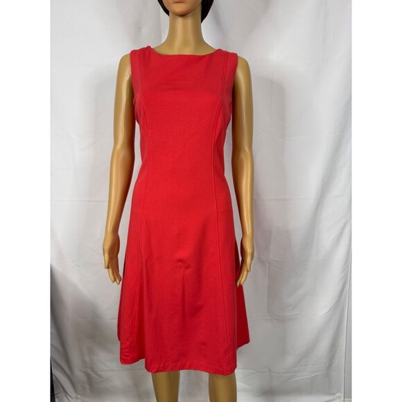Talbots Dresses & Skirts - Talbot's Rayon Stretch Summer Dress Size 6 Petite Coral Orange